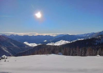Rifugio il Dosso sommerso dalla neve