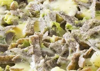 Piatto di pizzoccheri al rifugio del dosso